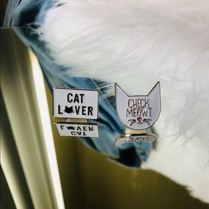 Cat lover pin set😻